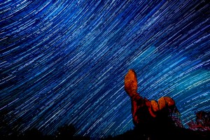Startrails- Balance Rock-1